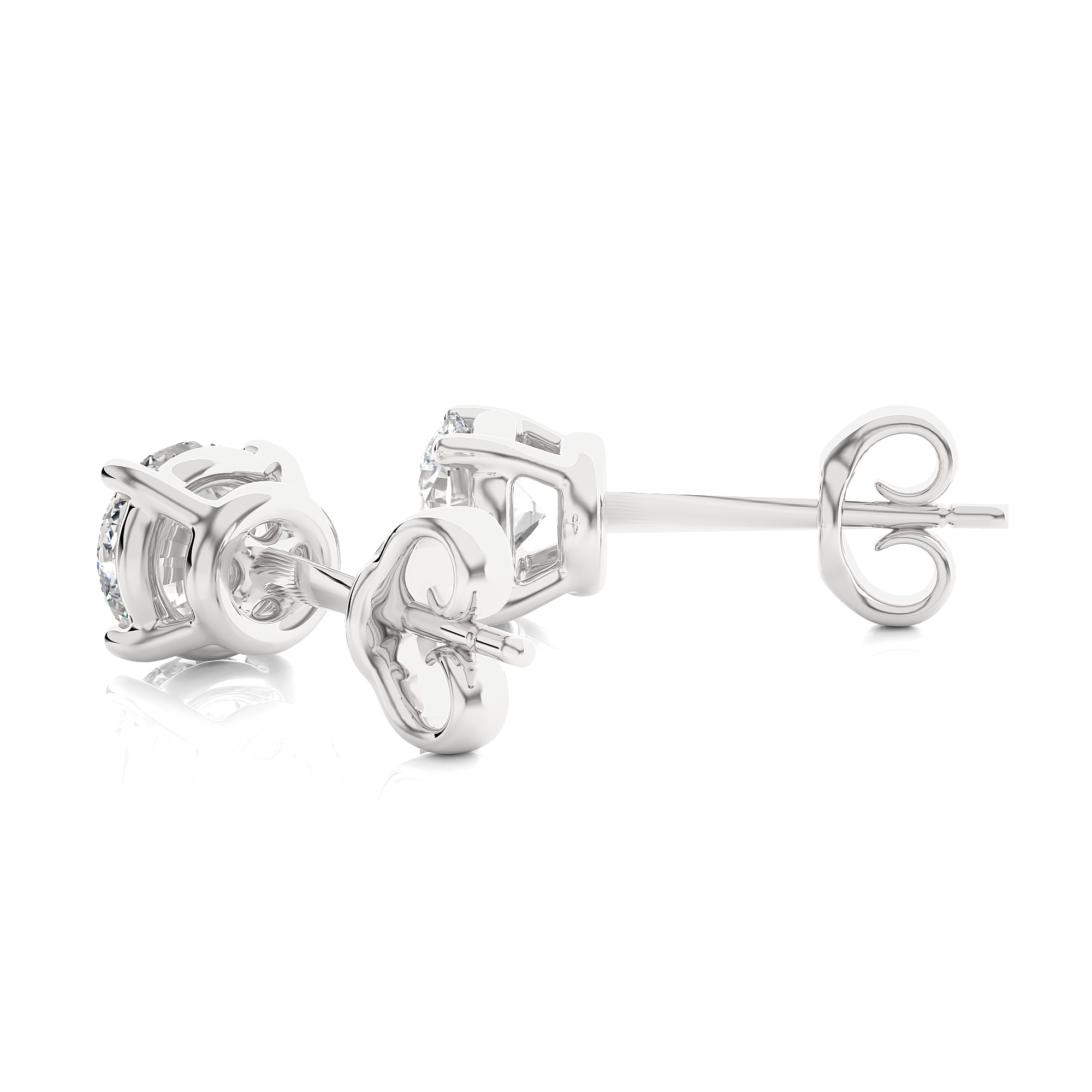 Buy 1.05Ct Natural Diamond Stud Earrings | Solitairekart